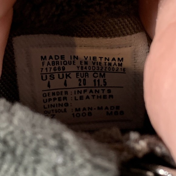 Converse Black Suede‎ Ankle Boot Side Zip Size Us Kid Size 4C EUC - Picture 7 of 7